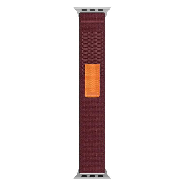 Bild 3, ColorPop Apple Watch 42/44/45/46/49 mm Armband Nylon Trail Loop Vinröd - Teknikhallen.se