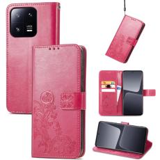 Xiaomi 13 Pro 5G Fodral Med Blommigt Tryck Rosa/R&ouml;d - Teknikhallen.se