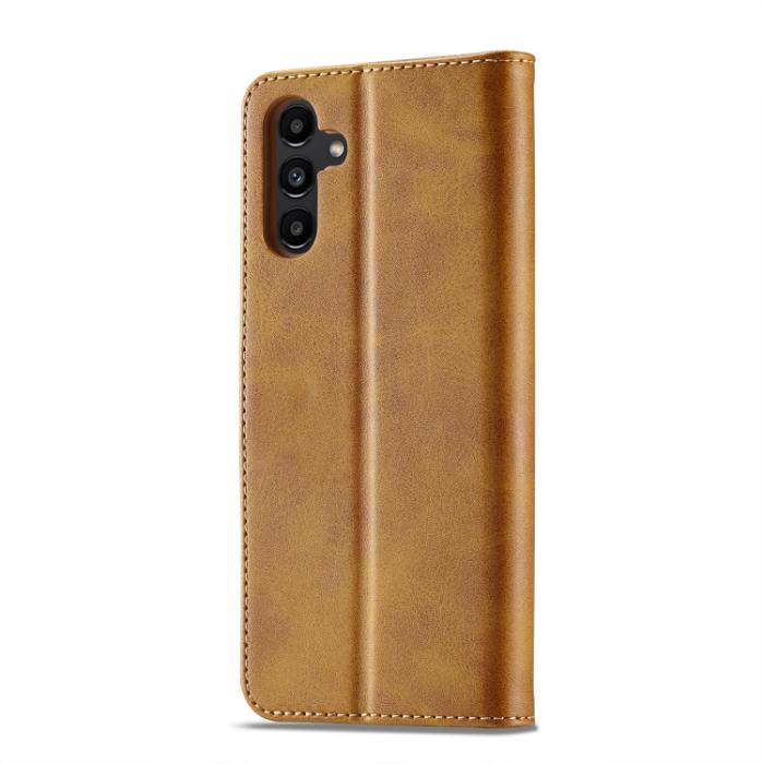 Bild 3, LC.IMEEKE LC.IMEEKE Samsung Galaxy A24 5G Fodral Läder Brun - Teknikhallen.se