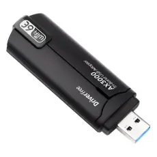  Wi-Fi Receiver USB 3.0 AX-3000 WiFi6 N&auml;tverkskort Svart - Teknikhallen.se