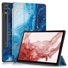  Samsung Galaxy Tab S9 Fodral Tri-Fold Havsv&aring;g - Teknikhallen.se