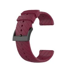  Suunto Silikon Armband Twill Textur (24mm) Vinr&ouml;d - Teknikhallen.se