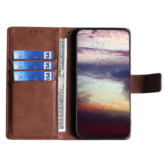 Bild 2,  Sony Xperia 5 IV Fodral Krokodil Textur Brun - Teknikhallen.se