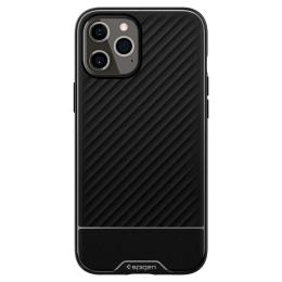 Spigen iPhone 12 / 12 Pro - Spigen Core Armor Skal - Svart - Teknikhallen.se