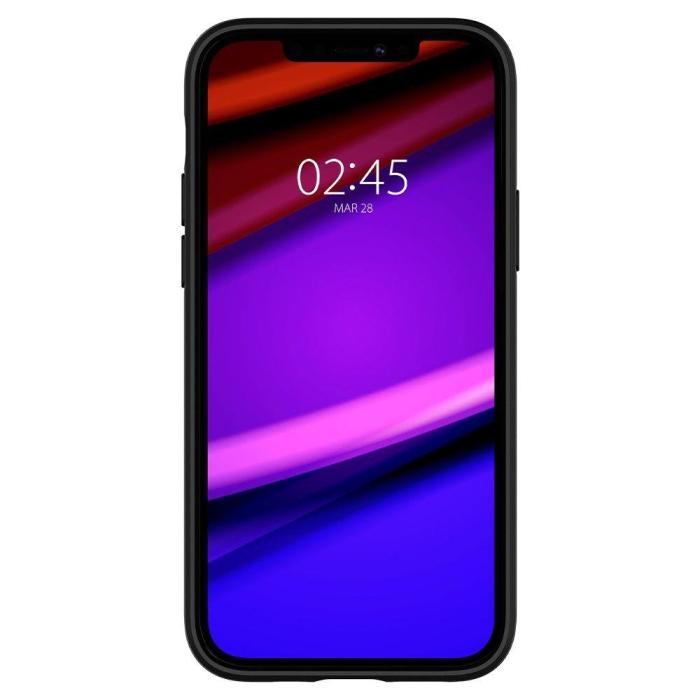 Bild 2, Spigen iPhone 12 / 12 Pro - Spigen Core Armor Skal - Svart - Teknikhallen.se