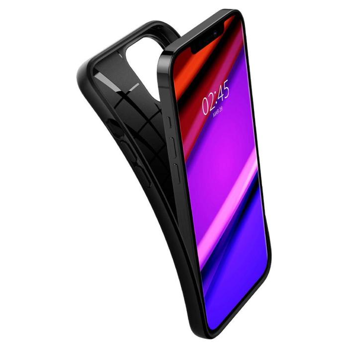 Bild 3, Spigen iPhone 12 / 12 Pro - Spigen Core Armor Skal - Svart - Teknikhallen.se