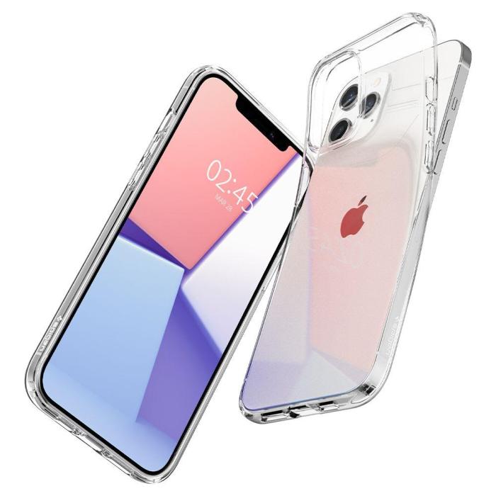 Bild 3, Spigen iPhone 12 / 12 Pro - Spigen Liquid Crystal Clear Skal - Teknikhallen.se