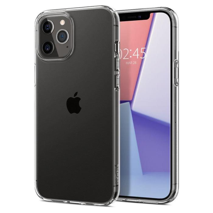 Bild 4, Spigen iPhone 12 / 12 Pro - Spigen Liquid Crystal Clear Skal - Teknikhallen.se