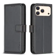 BINFEN BINFEN iPhone 17 Pro Fodral L&auml;der Svart - Teknikhallen.se