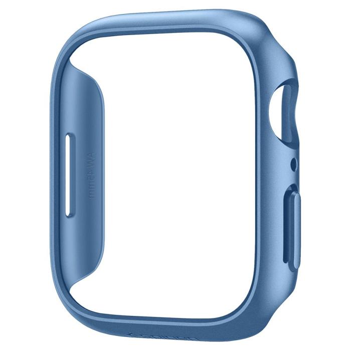 Bild 2, Spigen Spigen Apple Watch 7/8 45 mm Skal Thin Fit Blå - Teknikhallen.se