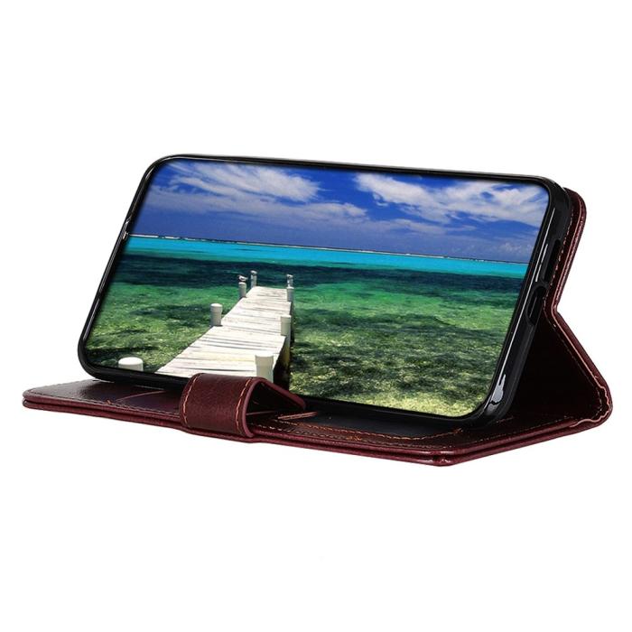 Bild 4,  Samsung Galaxy A03 Fodral Crazy Horse Brun - Teknikhallen.se