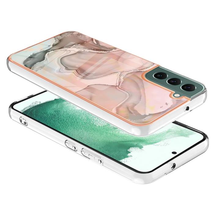 Bild 3,  Samsung Galaxy S23 Plus Skal Marmor TPU Rosa - Teknikhallen.se