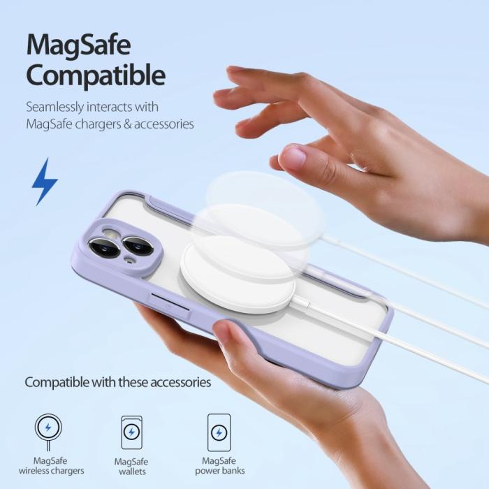 Bild 3, DUX DUCIS DUX DUCIS iPhone 14 Fodral MagSafe Skin X Pro Lila - Teknikhallen.se
