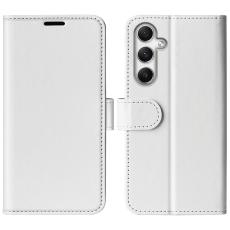  Samsung Galaxy A35 5G Fodral Crazy Horse L&auml;der Vit - Teknikhallen.se