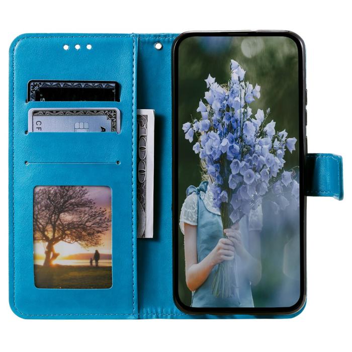 Bild 2,  Sony Xperia 1 VII Fodral Mandala Läder Blå - Teknikhallen.se