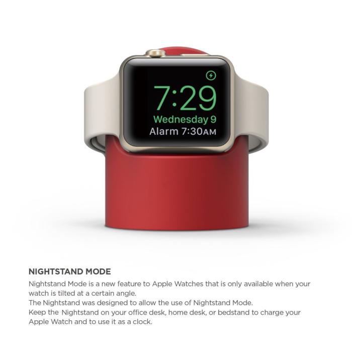 Bild 2,  Apple Watch Silikon Stativ Röd - Teknikhallen.se