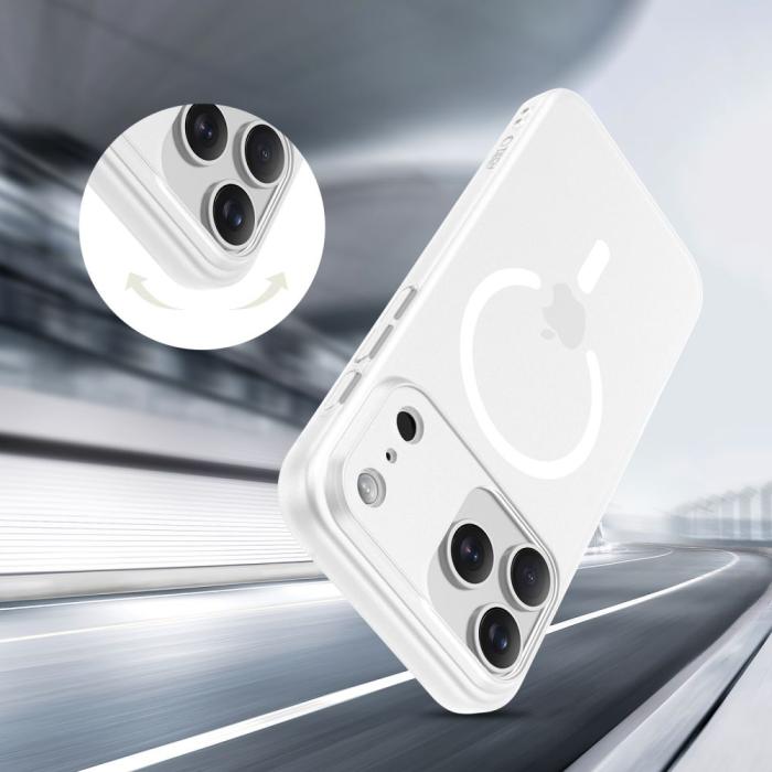 Bild 5, Tech-Protect Tech-Protect iPhone 17 Pro Max Skal MagSafe MagSlim Matt Vit - Teknikhallen.se