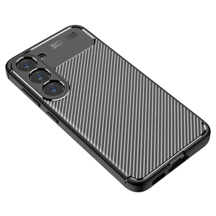 Bild 4,  Samsung Galaxy S23 Plus Skal Kolfiber Textur Svart - Teknikhallen.se