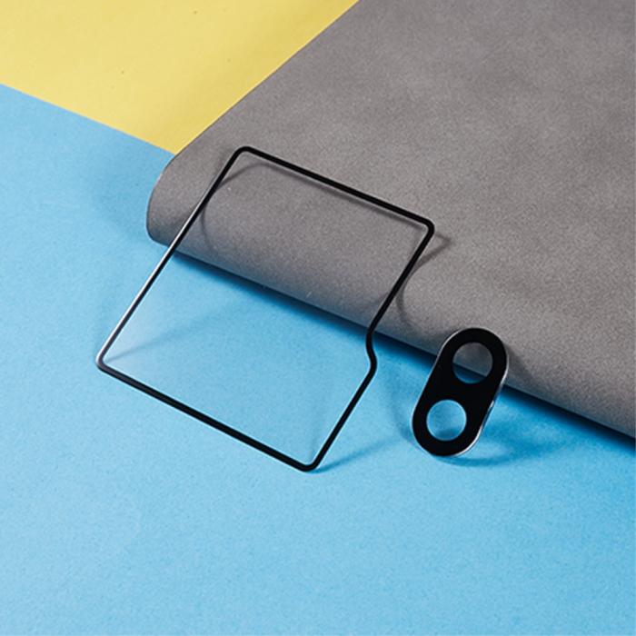 Bild 2,  Galaxy Z Flip 6 Skärmskydd Inkl.Linsskydd Härdat Glas Heltäckande - Teknikhallen.se