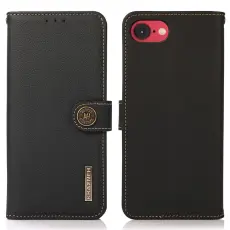 KHAZNEH KHAZNEH iPhone 17e / 16e Fodral &Auml;kta L&auml;der Svart - Teknikhallen.se