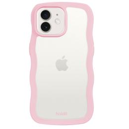 holdit holdit iPhone 12/12 Pro Skal Wavy Pink Transparent - Teknikhallen.se