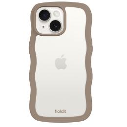 holdit holdit iPhone 15/14/13 Skal Wavy Mocha Brown Transparent - Teknikhallen.se