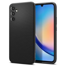 Spigen Spigen Galaxy A34 5G Skal Liquid Air Matt Svart - Teknikhallen.se