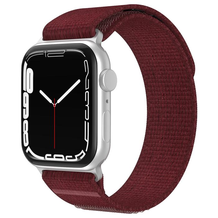 Bild 2, ColorPop Apple Watch 38/40/41/42 mm Armband Nylon Trail Loop Vinröd - Teknikhallen.se