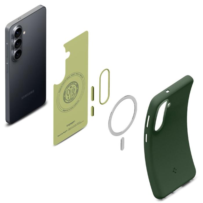 Bild 6, Spigen Spigen Galaxy S26 Skal MagSafe Nano Pop Avo Green - Teknikhallen.se