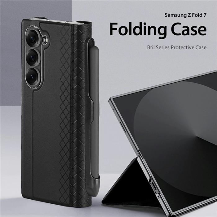 Bild 4, DUX DUCIS DUX DUCIS Galaxy Z Fold 7 Fodral Bril Pennhållare Svart - Teknikhallen.se