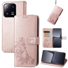  Xiaomi 13 Pro 5G Fodral Med Blommigt Tryck Ros&eacute;guld - Teknikhallen.se