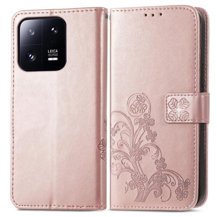 Bild 2,  Xiaomi 13 Pro 5G Fodral Med Blommigt Tryck Roséguld - Teknikhallen.se