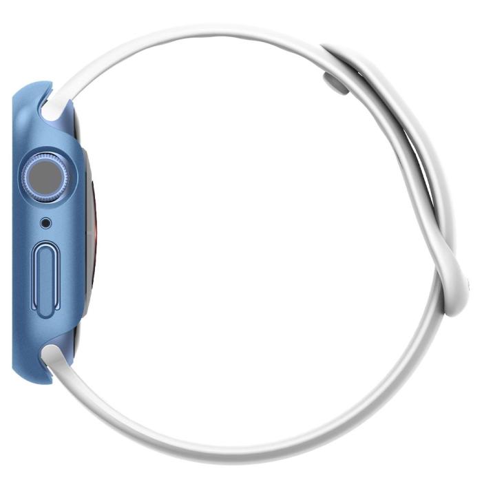 Bild 4, Spigen Spigen Apple Watch 7/8 45 mm Skal Thin Fit Blå - Teknikhallen.se