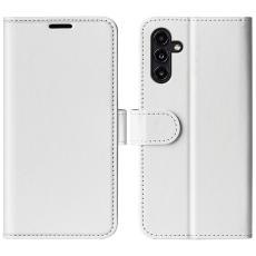  Samsung Galaxy A14 4G/5G Fodral Crazy Horse L&auml;der Vit - Teknikhallen.se