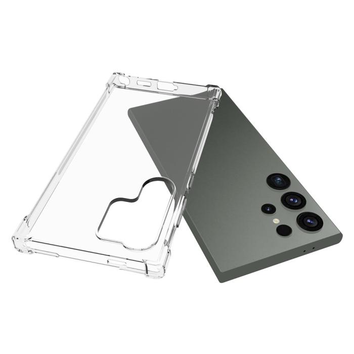 Bild 2,  Samsung Galaxy S24 Ultra Skal Shockproof TPU Transparent - Teknikhallen.se