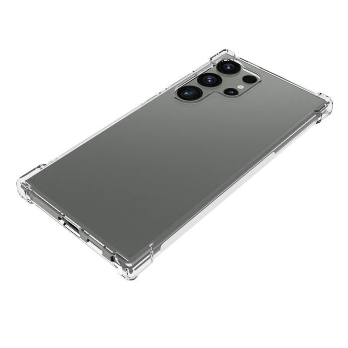 Bild 4,  Samsung Galaxy S24 Ultra Skal Shockproof TPU Transparent - Teknikhallen.se