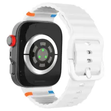  Huawei Watch Fit 4 Pro / 4 / 3 Klockarmband Wave Silikon Vit - Teknikhallen.se