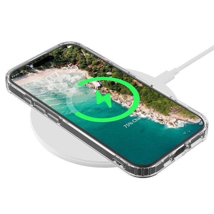 Bild 2,  iPhone 16 Pro Max Skal Akryl/TPU MagSafe Transparent - Teknikhallen.se