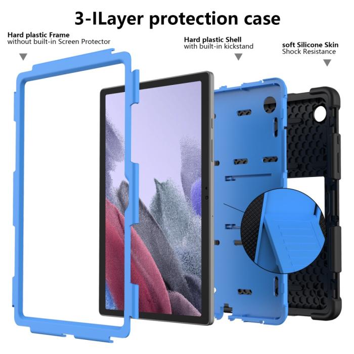 Bild 3,  Samsung Galaxy Tab A8 10.5 (2021) Skal Shockproof Hybrid Kickstand - Teknikhallen.se