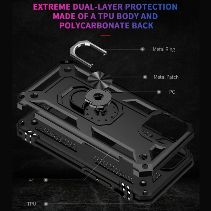 Bild 5,  iPhone 14 Plus Skal Shockproof Ring Svart - Teknikhallen.se