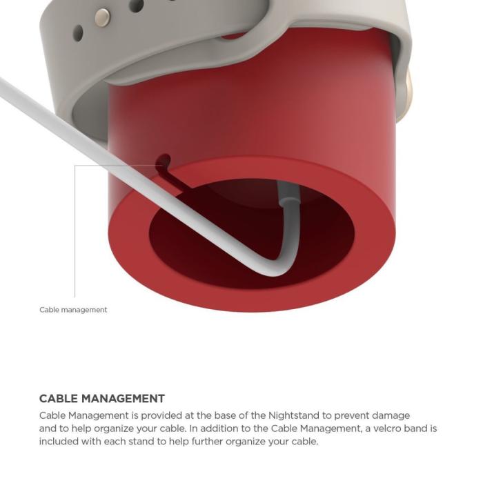 Bild 3,  Apple Watch Silikon Stativ Röd - Teknikhallen.se