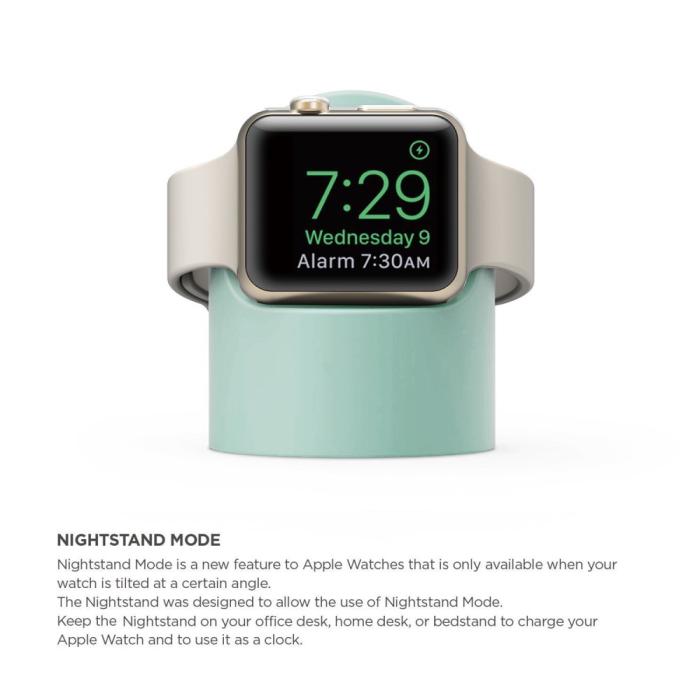 Bild 2,  Apple Watch Silikon Stativ Grön - Teknikhallen.se