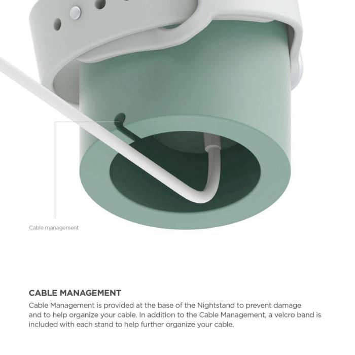 Bild 3,  Apple Watch Silikon Stativ Grön - Teknikhallen.se