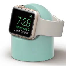  Apple Watch Silikon Stativ Gr&ouml;n - Teknikhallen.se