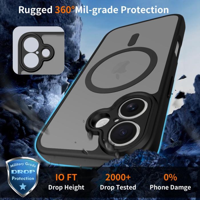 Bild 3, Tech-Protect Tech-Protect iPhone 17 Skal MagSafe BasicMag Matt Svart - Teknikhallen.se