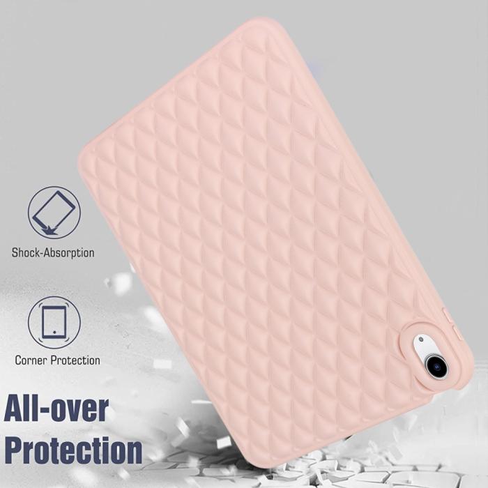 Bild 4,  iPad Air 2025-2020 Skal Diamond Textur TPU Rosa - Teknikhallen.se