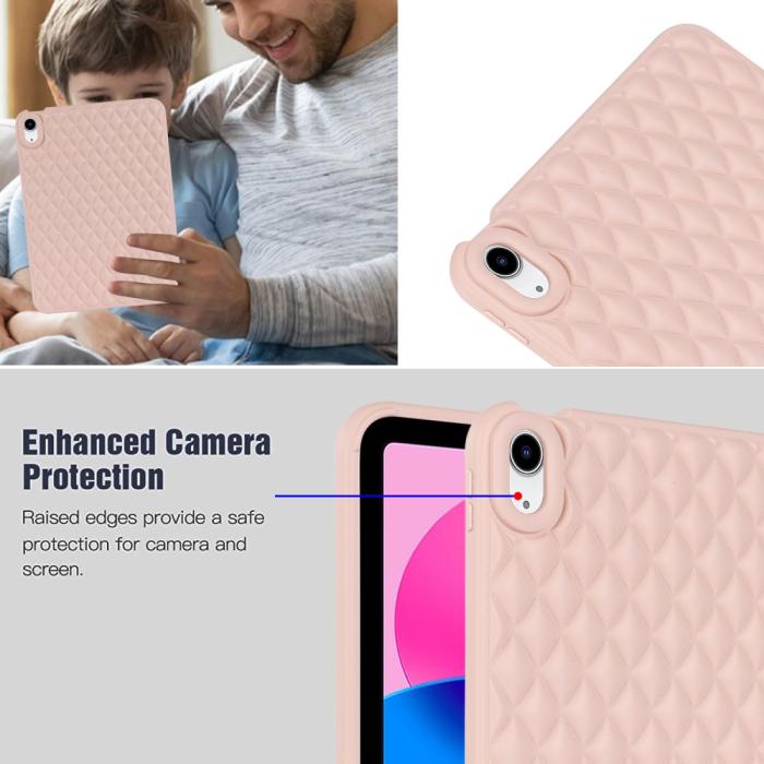 Bild 5,  iPad Air 2025-2020 Skal Diamond Textur TPU Rosa - Teknikhallen.se