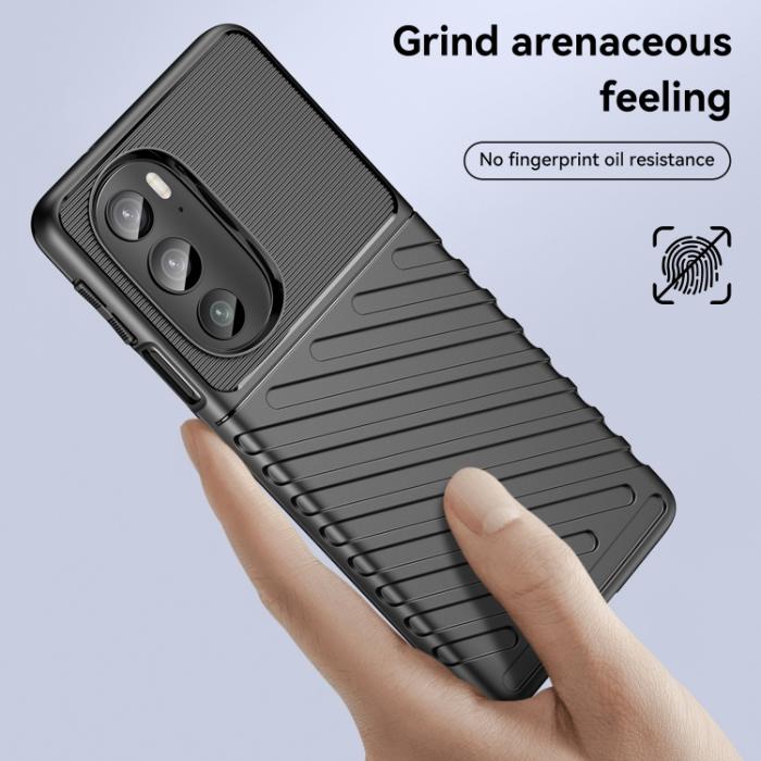 Bild 4,  Motorola Edge 30 Pro Skal Twill Textur Svart - Teknikhallen.se