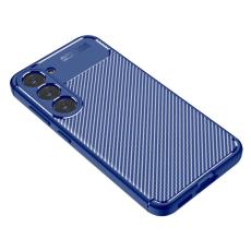  Samsung Galaxy S23 Plus Skal Kolfiber Textur Bl&aring; - Teknikhallen.se