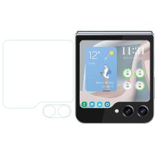  Galaxy Z Flip 6 Sk&auml;rmskydd Inkl. Linsskydd H&auml;rdat Glas - Teknikhallen.se